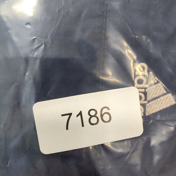 Mens Vintage Adidas Navy Blue Windbreaker Track Pants Adjustable Ankle Size S - Picture 11 of 11